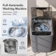 Compact gray full automatic washing machine with stainless steel tub and 8 preset programs for efficient laundry care.