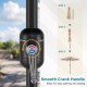 Patio umbrella crank handle for easy opening and closing, featuring a beige sun-protective canopy for outdoor use.