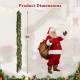 9 FT pre-lit artificial cypress Christmas garland with 50 warm white LED lights, perfect for festive decoration.