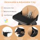 Removable and adjustable tray of the 9-in-1 convertible high chair, made of BPA-free PP material for easy cleaning.