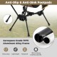 Portable camping chair showcasing heavy-duty aerospace-grade 7075 aluminum alloy frame with anti-slip footpads for.