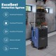 154 Pints commercial dehumidifier with pump, showcasing excellent protection features in a garage setting.