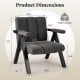 Oversized gray accent chair with metal frame, ergonomic armrests, and 330 lbs weight capacity, ideal for reading nooks.
