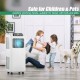 9000 BTU portable air conditioner with remote control, safe for children and pets, ideal for cooling rooms up to 250.