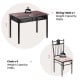 5-piece dining set featuring a wood table and 4 cushioned chairs, perfect for family meals and elegant dining.