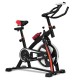 Adjustable indoor exercise cycling bike trainer with 22 lbs flywheel, PU saddle, and LED display for fitness workouts.