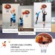 Wall mounted basketball hoop with 29" polypropylene backboard and heavy-duty rim, perfect for indoor and outdoor play.