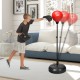 Adjustable height punching bag with stand, boxing gloves included, ideal for kids and adults for fitness and.