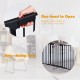 Adjustable 5-panel black fireplace fence with auto-closing door and one-hand safety lock for versatile indoor use.