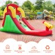 Bright inflatable water slide with climbing wall, made of durable Oxford fabric, perfect for kids aged 3-10 for.