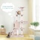 56-inch cat play tree with scratching posts, cozy condo, and two platforms, perfect for climbing and lounging.