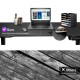 Electric standing gaming desk with carbon fiber surface, height adjustable, ideal for gaming and office use.