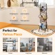 3-tier fruit basket stand with adjustable heights, made of steel, ideal for kitchen or living room storage and.