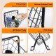 Detail of the 3-tier fruit basket stand showcasing the anti-rust polished finish for long-lasting quality.