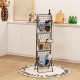 3-tier fruit basket stand made of steel, showcasing deep storage baskets for versatile use in kitchen or pantry.