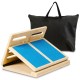 4-level adjustable slant board made of heavy-duty plywood, ideal for calf stretching, includes a storage bag for easy.