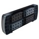 Adjustable fitness aerobic step with risers, featuring a durable, non-slip surface for versatile indoor and outdoor.