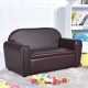 Kids sofa armrest chair in brown with storage function, perfect for 1-2 children to relax and play in any room.