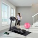 Exercise equipment mat in black PVC, 78 x 36 x 0.25 inches, ideal for gym use to reduce vibrations and protect floors.