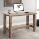 Counter height dining table with wood grain finish, solid construction, ideal for dining room or home office use.