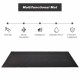 Thick black PVC multifunctional mat, 78 x 36 x 0.25 inches, ideal for gym equipment to reduce vibrations and protect.
