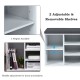 10-cube organizer with adjustable shelves and padded cushion, ideal for entryway shoe storage and versatile home use.