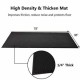 High density black PVC equipment mat, 78 x 36 x 0.25 inches, reduces noise and protects floors during workouts.