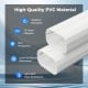 4-inch decorative PVC slim line cover kit, weather-resistant, for mini-split and central air conditioners, ensures.