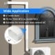 4-inch wide decorative PVC duct cover kit for mini-split and central AC, suitable for 7000 to 24000 BTU units.