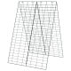 A-frame garden trellis in green, made of rust-resistant steel, ideal for climbing plants with adjustable height and.