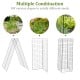 A-frame garden trellis made of rust-resistant steel, adjustable for climbing plants, ideal for fruits and vegetables.