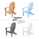 Gray acacia wood Adirondack chair showcasing a smooth surface and classic slat design, ideal for indoor and outdoor use.