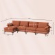L-shaped sectional sofa with reversible chaise, USB ports, and hidden storage, perfect for modern living rooms.