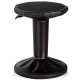Adjustable black active learning stool with octagonal seat, designed for kids to promote good posture and core strength.