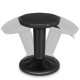 Adjustable black active learning stool with cushion seat, designed for kids to rock and swivel for better posture and.