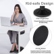 Adjustable black wobble chair with cushion seat, designed for active learning and kid-safe use in home offices.