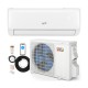 Airtural Series 12000 BTU mini split heat pump with indoor and outdoor units, WiFi enabled for efficient cooling and.