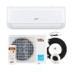 Ductless mini split air conditioner with heater pump, 12000 BTU, Energy Star certified, includes remote and.
