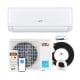 Airtural Series 24000 BTU mini split heat pump with WiFi, remote control, and installation kit for efficient heating.