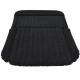 Top view of black inflatable SUV air backseat mattress with flocked surface, perfect for travel and outdoor use.