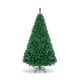 6 ft artificial PVC hinged Christmas tree with a solid metal stand, ideal for indoor and outdoor holiday decoration.