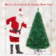 6 ft artificial PVC hinged Christmas tree with solid metal stand, ideal for indoor and outdoor holiday decoration.