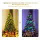 5 ft artificial Christmas tree with dense PVC needles, pre-lit LED lights, and 11 light patterns for festive decor.