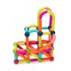 Colorful building structure made from magnetic balls and rods, promoting creativity and imagination for kids over 3.