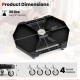 Automotive rolling tool creeper dimensions with 4 swivel casters, 30 lbs capacity, and anti-slip handles for easy.