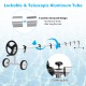 Telescopic aluminum tube of 22 Ft pool cover reel set with locking design, suitable for in-ground swimming pools.