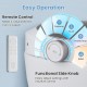 Elongated bidet toilet seat with remote control and side knob for easy operation, featuring heated seat and night light.