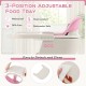 Adjustable 3-position food tray for the 3-in-1 convertible wooden high chair, pink, easy to detach and clean.