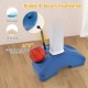 Base of the 4-in-1 adjustable kids basketball hoop, filled with sand or water for stability, featuring storage for.
