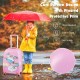 Kids' 18-inch luggage with cute unicorn design, water-resistant frosted film, and adjustable handle for easy travel.